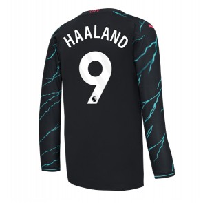Manchester City Erling Haaland #9 Koszulka Trzecich 2023-24 Długi Rękaw